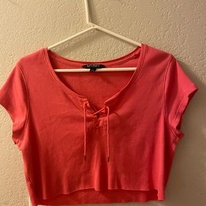 Ralph Lauren Cropped Pink Tank